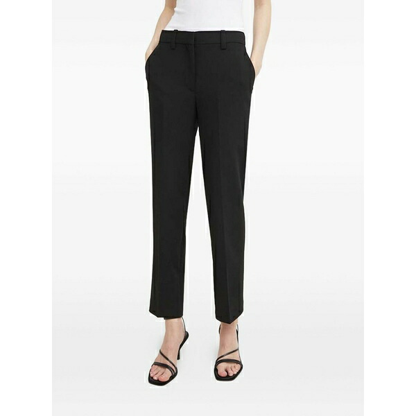 デイ・ビルゲール・エ・ミッケルセン レディース カジュアルパンツ ボトムス Cropped straight-leg trousers Black｜asty