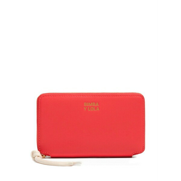 ビンバ イ ローラ レディース 紙入れ 付属品 Zip leather wallet Red