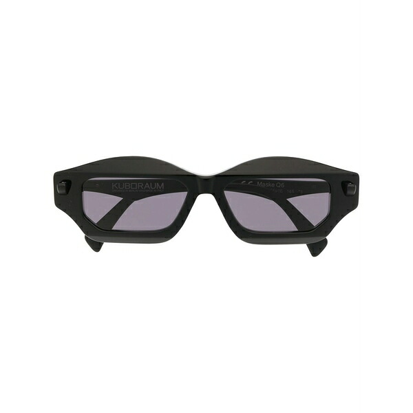 クボラウム レディース サングラス&アイウェア アクセサリー Angular slim-frame sunglasses Black|asty