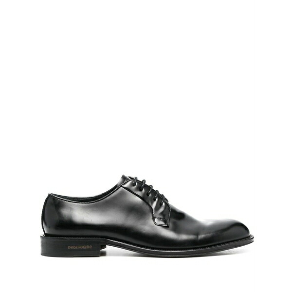 ディースクエアード メンズ ドレスシューズ シューズ Leather derby shoes Black｜asty