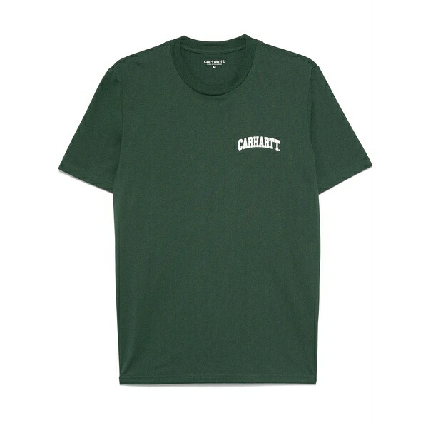 カーハート メンズ Tシャツ トップス University script t-shirt Green|asty