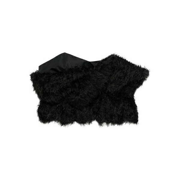 トーガ レディース シャツ トップス Fringe tulle top Black｜asty