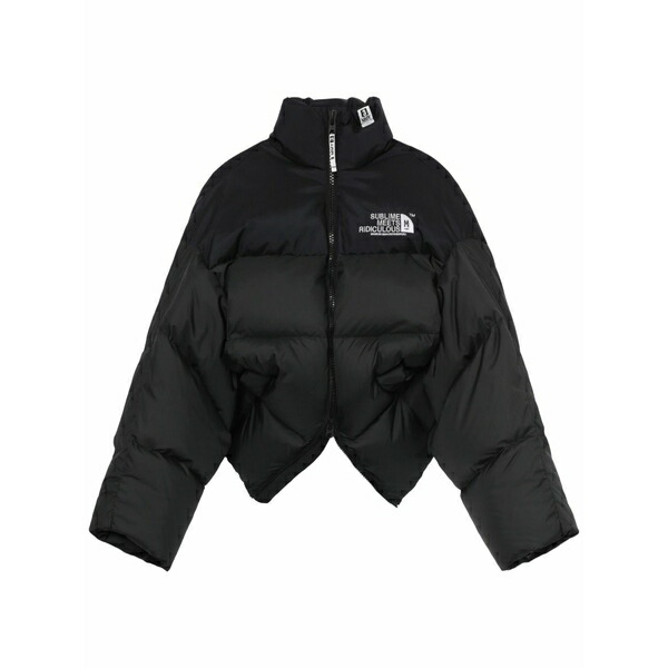 ミハラヤスヒロ レディース ジャケット＆ブルゾン アウター Cropped puffer jacket Black｜asty