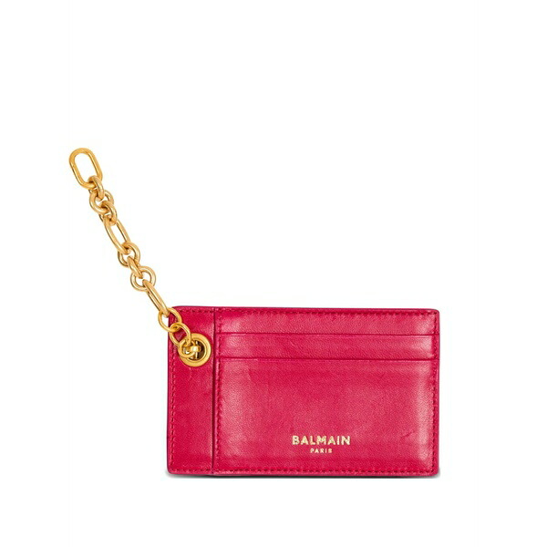 バルマン レディース 財布 アクセサリー Pulse leather card holder Pink｜asty