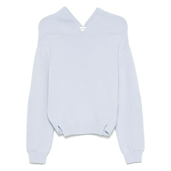 ヴィクトリア ベッカム レディース 編み物\u0026プルオーバー アウター V-neck sweater Blue
