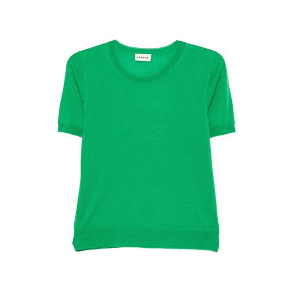 パロッシュ レディース ティーシャツ トップス Round-neck t-shirt Green Tシャツ・カットソー-トップス