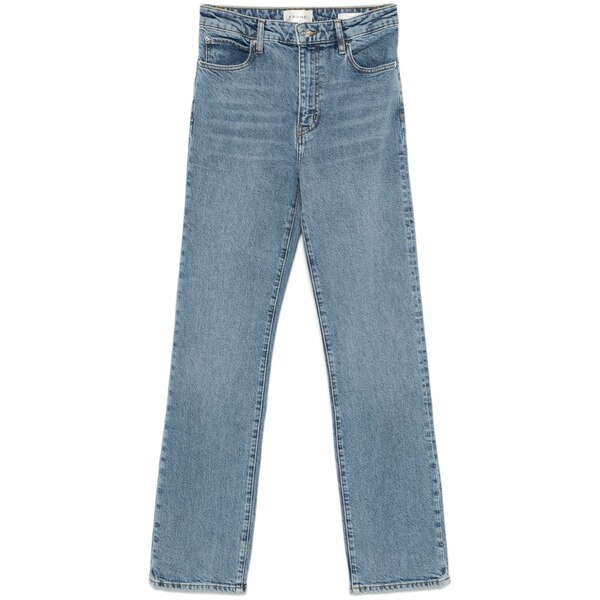 フレーム レディース デニムパンツ ボトムス The ruler straight-leg jeans Blue｜asty