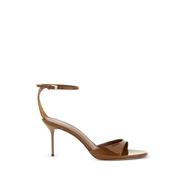 パリテキサス レディース サンダル シューズ Patent ankle strap lidia sandals Brown｜asty