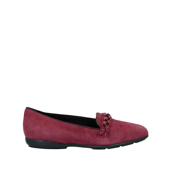 【貨物輸送無料】 ジェオックス レディース スリッポン・ローファー シューズ Loafers Red