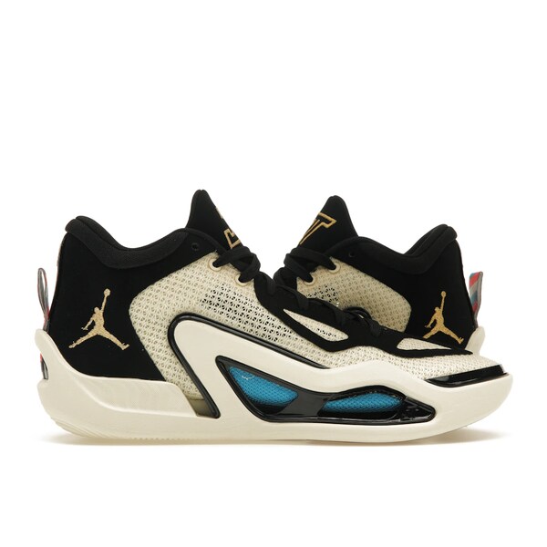 Jordan ジョーダン メンズ スニーカー  【Jordan Tatum 1 Barbershop】  大きさ US_12(30.0糎) Coconut Milk/Metallic Gold-Black-Laser Blue-Bright Crimson
