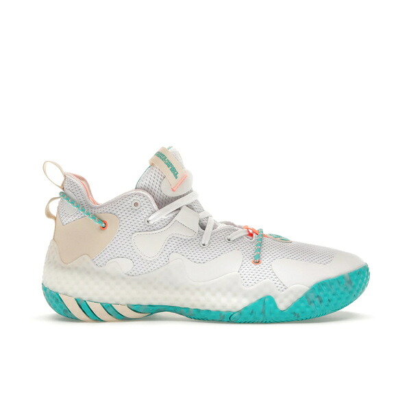 adidas アディダス メンズ スニーカー  【adidas Harden Vol. 6 The Bahamas】  大きさ US_12.5(30.5糎) Cloud White/Ecru Tint/Beam Orange