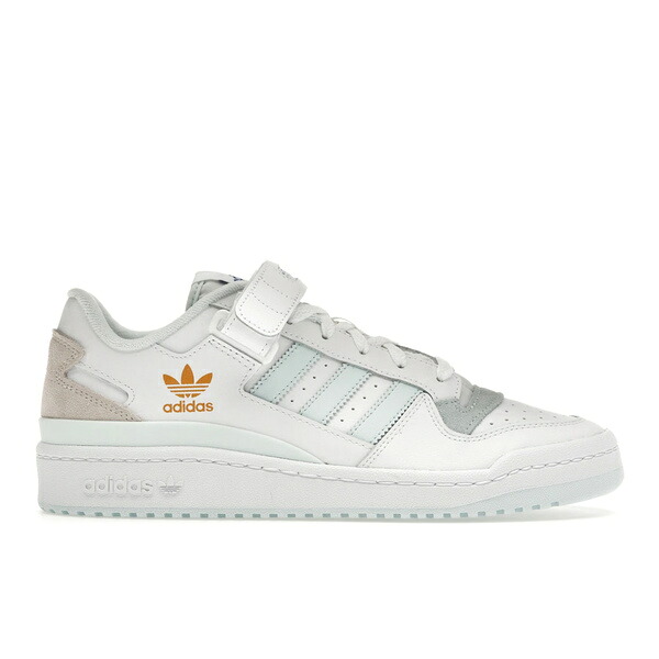 adidas アディダス メンズ スニーカー 【adidas Forum Low White Almost Blue】 サイズ US_8.5(26.5cm) Cloud White/Almost Blue/Chalk White｜asty