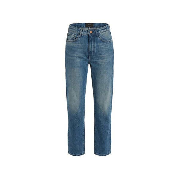 スリーバイワン レディース ジーンズズボン下 ボトムス Josephine faded wide-leg jeans Blue