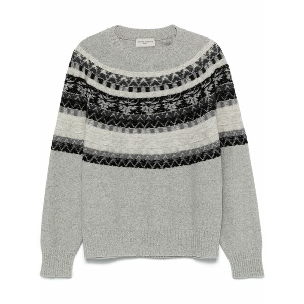 オフィシンジェネレール メンズ 編み物\u0026プルオーバー アウター Manolo sweater  Grey