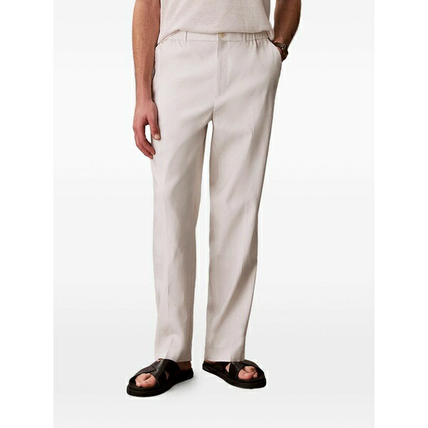 カルバンクライン メンズ カジュアルパンツ ボトムス Straight-cut trousers Neutrals