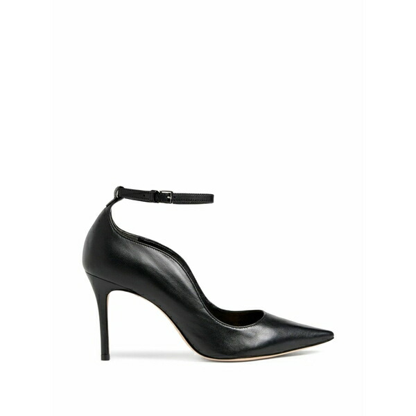 サンクアセプト レディース パンプス シューズ Riley soft curve ankle-strap pointed pumps Black