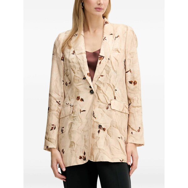 シルビアンヒーチ レディース ジャケット&ブルゾン アウター Floral-print blazer Neutrals|asty