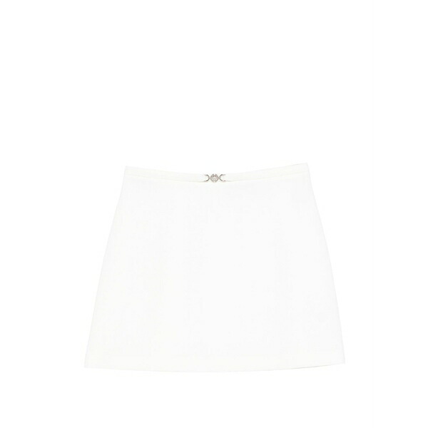 ヴェルサーチ レディース スコート ボトムス Embellishment a-line skirt White