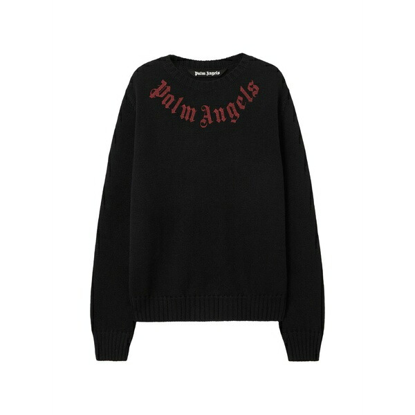パーム・エンジェルス メンズ ニット&セーター アウター Logo-embroidered sweater Black|asty