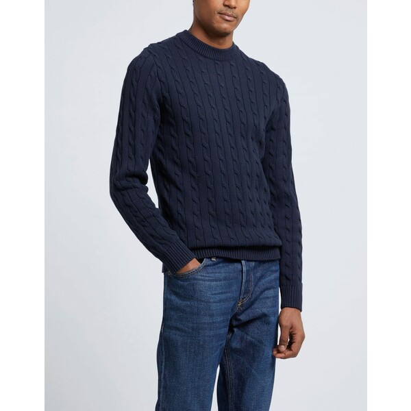  ハーモントアンドブレイン メンズ ニット・セーター アウター Sweater Blue