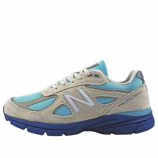 New Balance ニューバランス メンズ スニーカー 【New Balance Made in USA 990v4 Moonbeam Cloud Blue Magic Blue' U990MB4】 サイズ US_6.5(24.5cm)｜asty