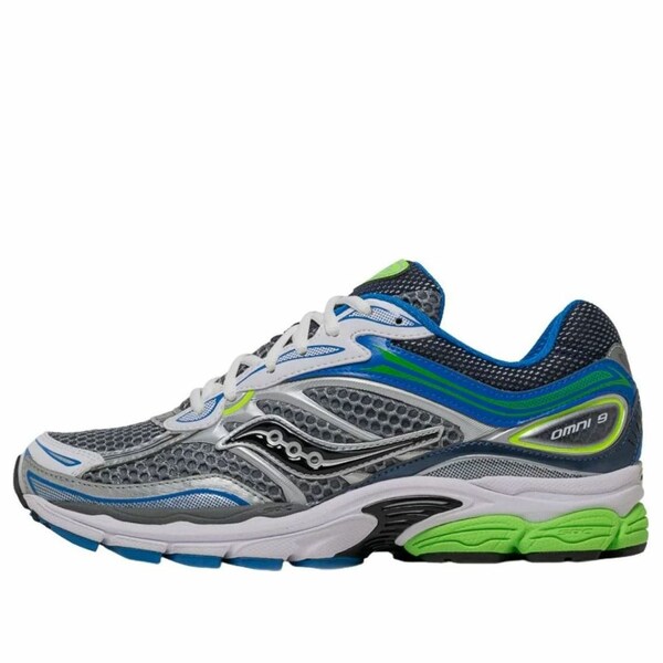 Saucony サッカニー メンズ スニーカー 【Saucony ProGrid Omni 9 'Grey Slime Blue' S70739-59】 サイズ US_11.5(29.5cm)｜asty