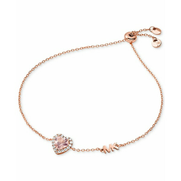 正規 MICHAEL KORS マイケルコース レディース ブレスレット・バングル・アンクレット アクセサリー 14K Rose Gold-Plated Heart-Cut Adjustable Bracelet | torringtonparkinsonssupportgroup.com