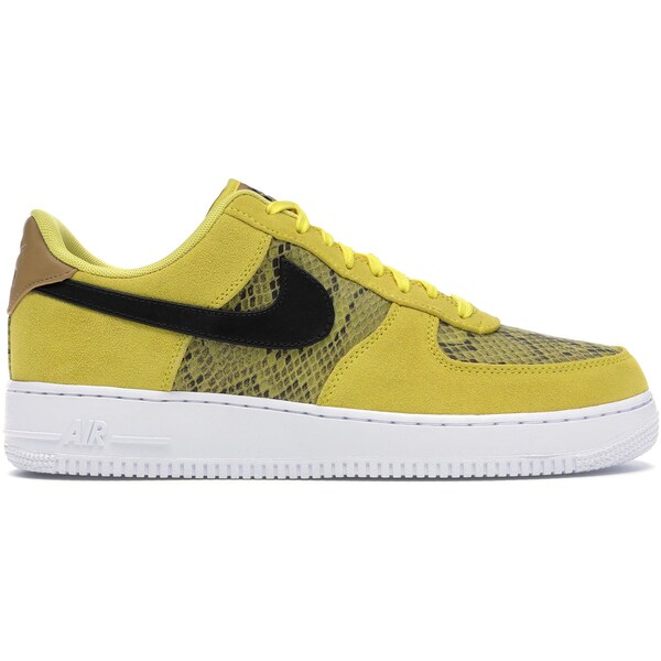 Nike ナイキ メンズ スニーカー  【Nike Air Force 1 Low Yellow Snakeskin】  大いさ US_8.5(26.5糎) Yellow/Black-White メンズ靴-スニーカー-靴