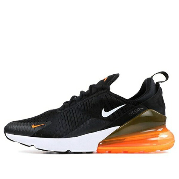 Nike ナイキ メンズ スニーカー 大気圏マックス 【Nike Air Max 270 \u0027Just Do It Black Orange\u0027 AH8050-014】  大きさ US_9.5(27.5糎)