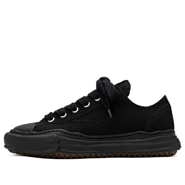 Maison MIHARA YASUHIRO ミハラヤスヒロ メンズ スニーカー 【Maison MIHARA YASUHIRO PETERSON OG Sole Canvas Low-top Sneaker 'Black' A01FW702-BLKBLK】 サイズ US_5(23.0cm)｜asty 72,490円