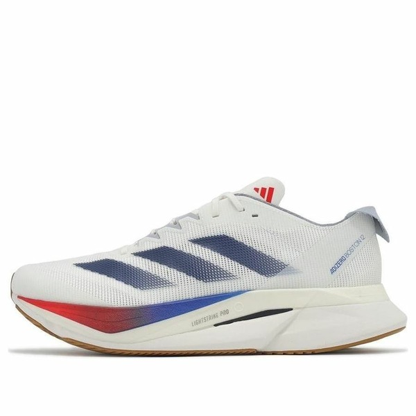 adidas アディダス メンズ スニーカー 【adidas Adizero Boston 12 'White Dark Blue Pure Ruby' JI4476】 サイズ US_6(24.0cm)|asty
