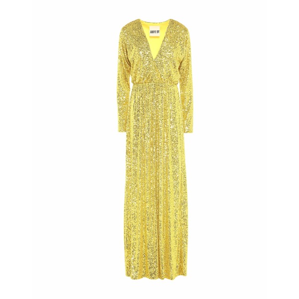 【送料無料】 アニエバイ レディース ワンピース トップス Maxi dresses Yellow|asty
