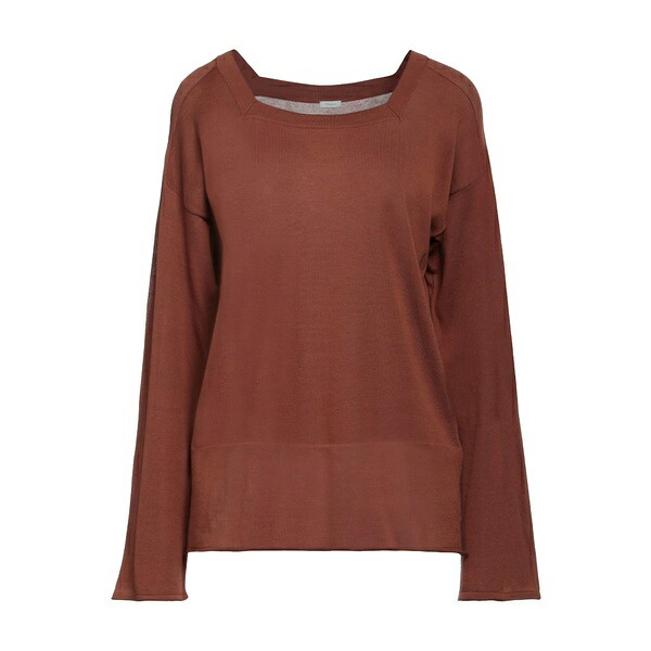 【送料無料】 マロ レディース ニット&セーター アウター Sweaters Brown|asty