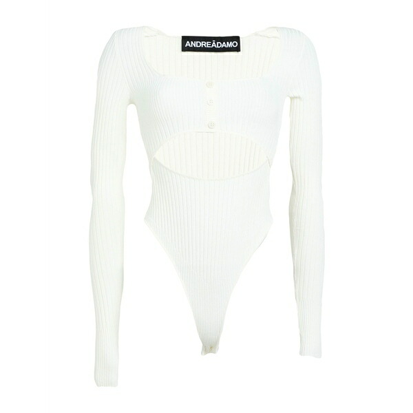 【送料無料】 アンドレダモ レディース ニット&セーター アウター Sweaters White