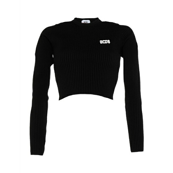 【送料無料】 ジーシーディーエス レディース ニット&セーター アウター Sweaters Black｜asty