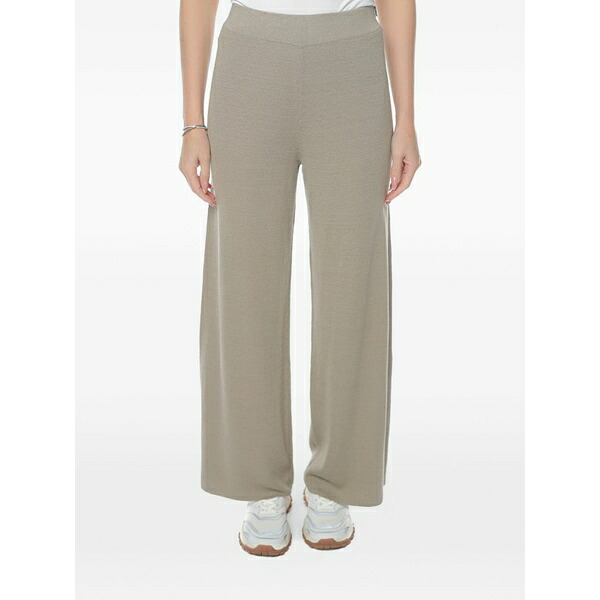 エコアルフ レディース 心地好いズボン下 ボトムス Ason linen trousers Grey