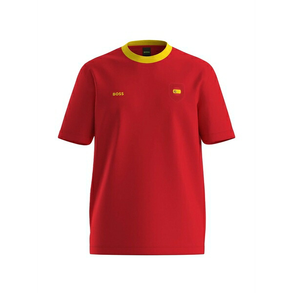 雇い主 メンズ ティーシャツ トップス Crew-neck t-shirt Red