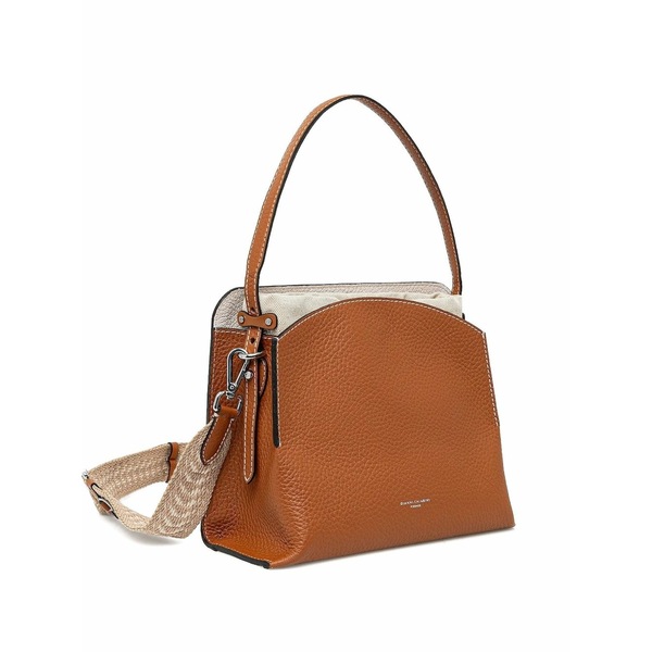 ジャンニ・キアリーニ レディース ショルダーバッグ 御徒面子 Curved-top satchel bag Brown