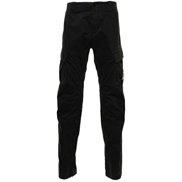 シーピーカンパニー メンズ 心地好いズボン下 ボトムス Lens-detail sateen cargo trousers Grey