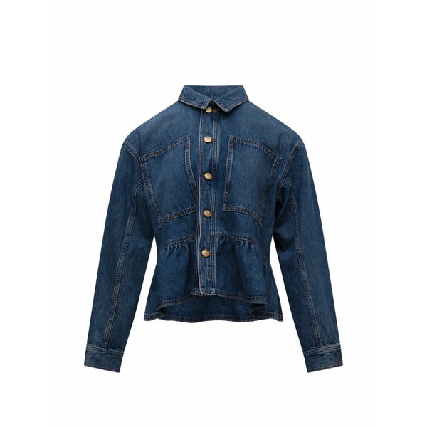ウラ・ジョンソン レディース 上衣＆上衣 アウター Arquette peplum denim jacket Blue