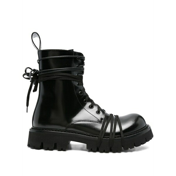 モスキーノ メンズ ブーツ シューズ 45粍 ankle-length lace-up boots Black