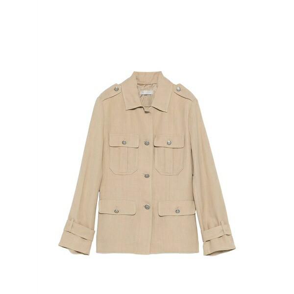 アントネリ レディース 上衣＆上衣 アウター Flap-pocket military jacket Neutrals