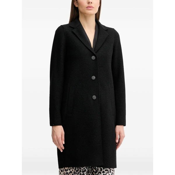 ウイ レディース コート アウター Button coat Black｜asty