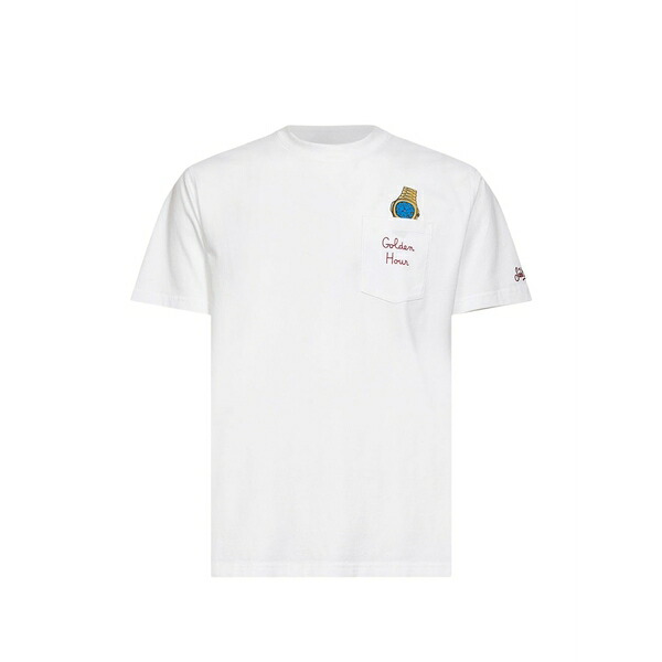 エムシーツーセイントバース メンズ ティーシャツ トップス Embroidered t-shirt White