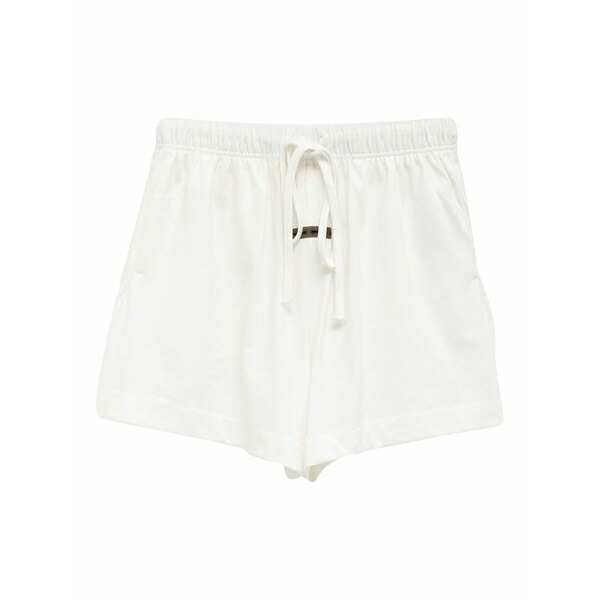 エフオージーエッセンシャルズ レディース 心地よいズボン下 ボトムス Drawstrings shorts White