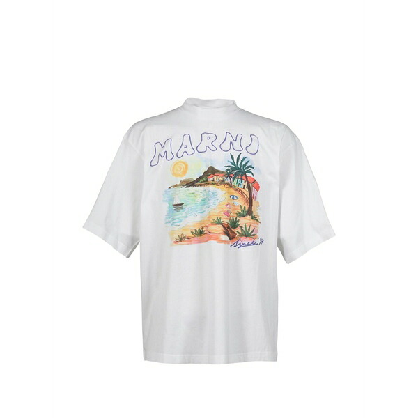 マルニ メンズ ティーシャツ トップス Graphic t-shirt White