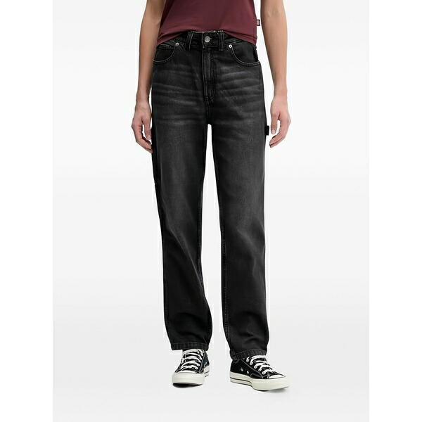 ディッキーズ レディース ジーンズズボン下 ボトムス Button-fastening jeans Black