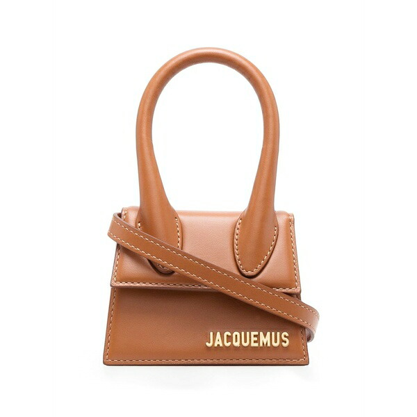 ジャクエムス レディース ハンドバック 御徒面子 Le chiquito leather mini bag Brown
