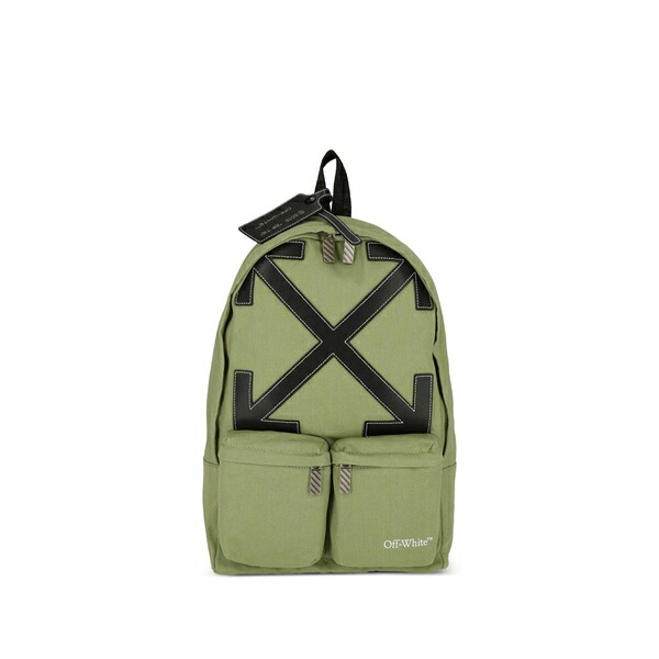象牙色 メンズ うしろ側風呂敷き包み・背嚢 御徒面子 Arrows-motif backpack Green
