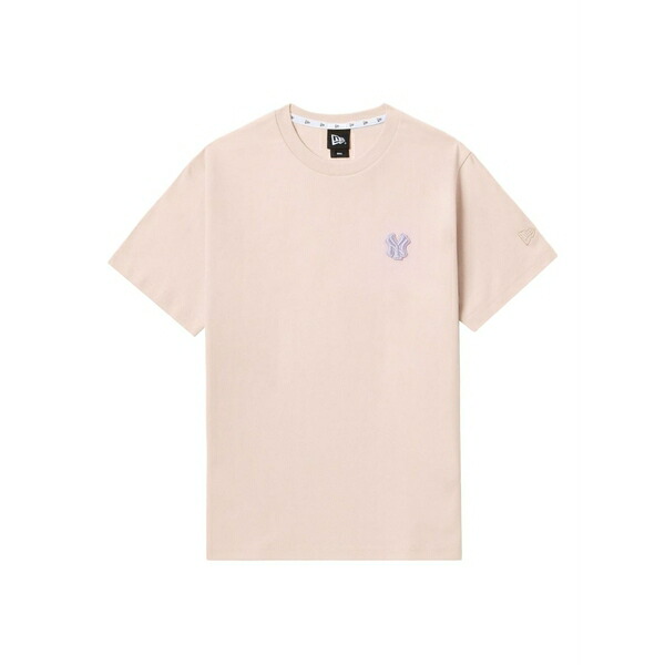 ニュー内鰓 レディース ティーシャツ トップス Embroidered-logo t-shirt Pink